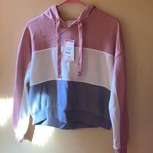 Brand new with tags crop pull over sweatshirt